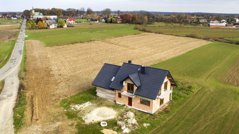 Projekt budynku jednorodzinnego, Ostrów Szlachecki (Gmina Bochnia)